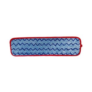 Mop Microfibra 49cm azul e borda vermelha