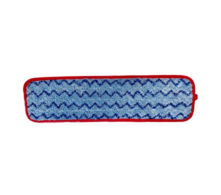 Mop Microfibra 49cm azul e borda vermelha