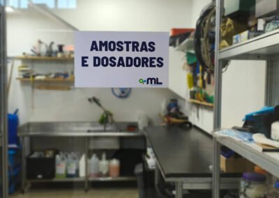 Sala de Amostras, Dosadores, Testes e Qualidade