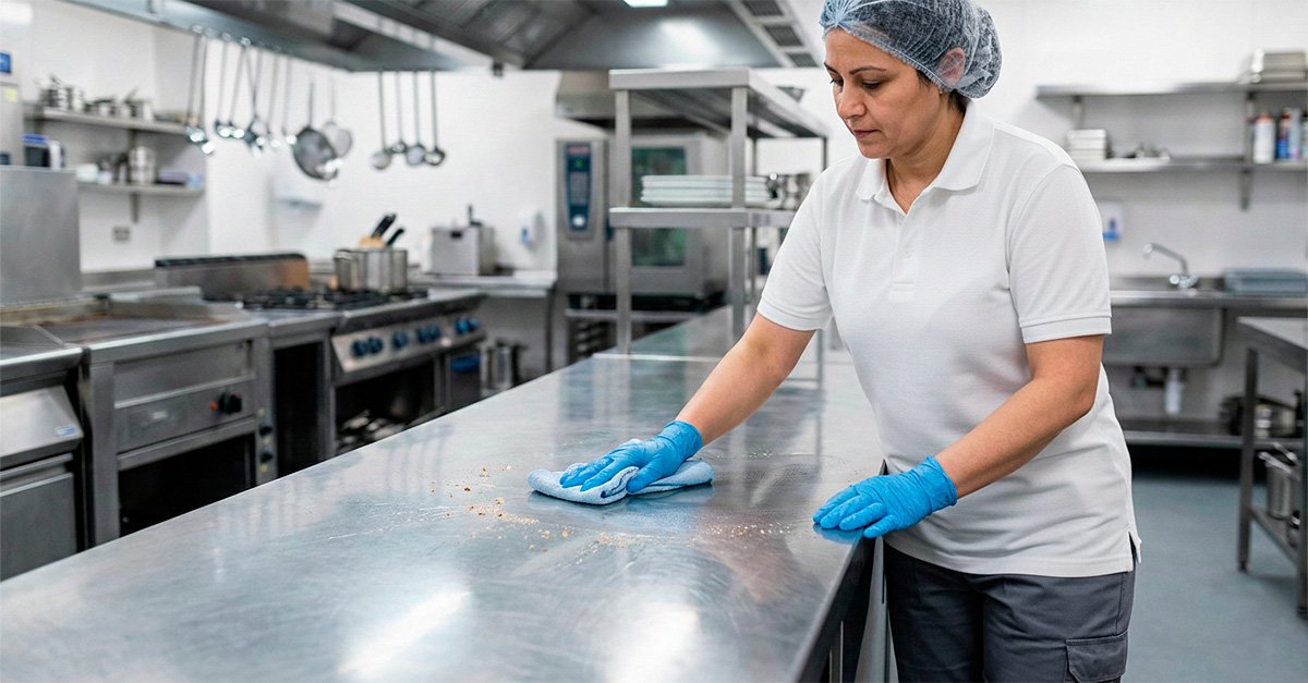 limpeza pós-preparo