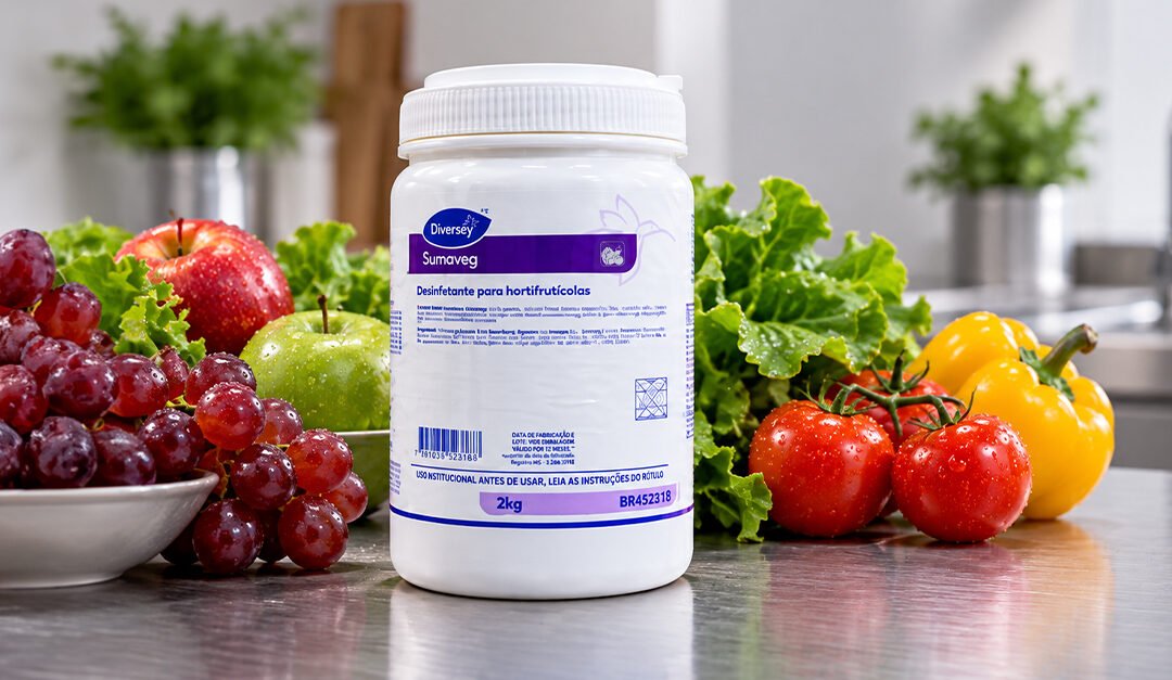 Como usar o Sumaveg na desinfecção de frutas, legumes e verduras 